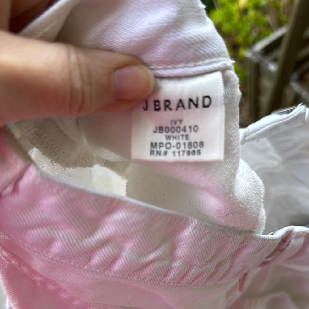 J brand ivy white high waist button fly jeans size 30 - Picture 5 of 5